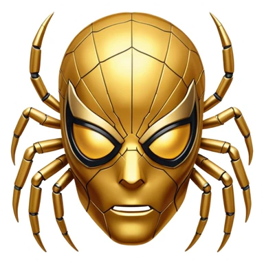golden Terminator Spider-man Face sticker