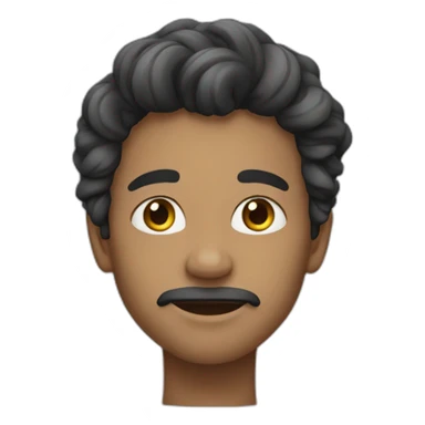 Someone with beautiful hair and jaw sticker