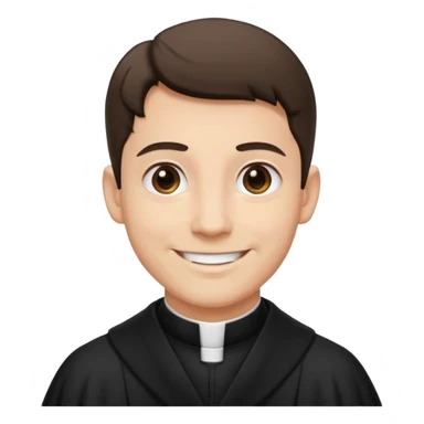 The priest presiding over the wedding sticker