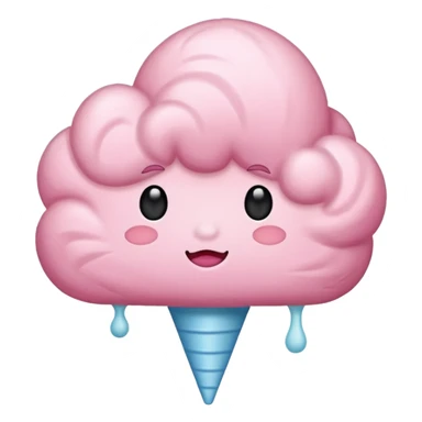 pink cloud simple sticker