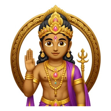 Create god murugan om style  sticker
