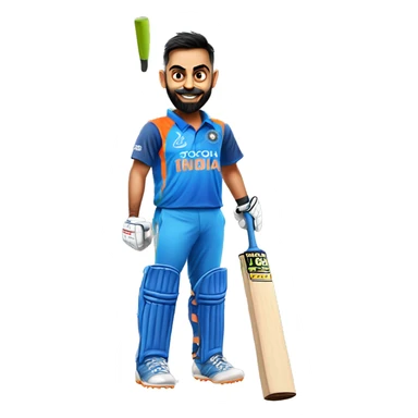 Virat Kohli with Bat sticker