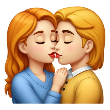 What does a kiss send sticker