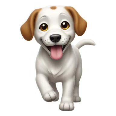 Dog strolling sticker