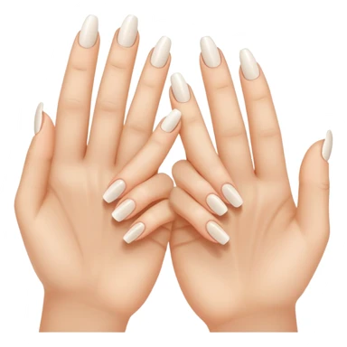 clean and short fingernails, simple and clear, healthy look sticker