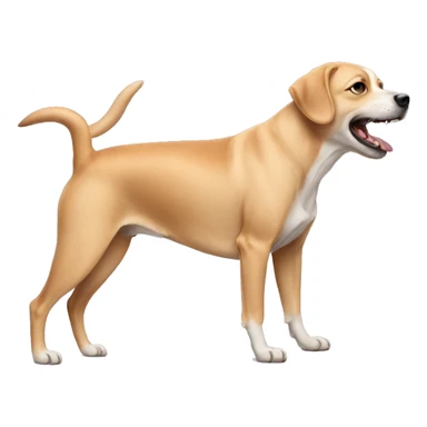 Dog doing split sticker