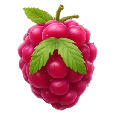 a wet raspberry with tiny ant on it sticker