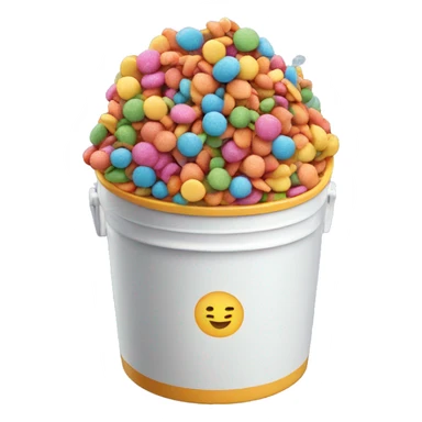 container of rainbow sprinkles  sticker