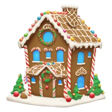 vanilla aesthetic christmas gingerbread house sticker