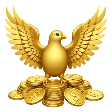 money with wings sticker