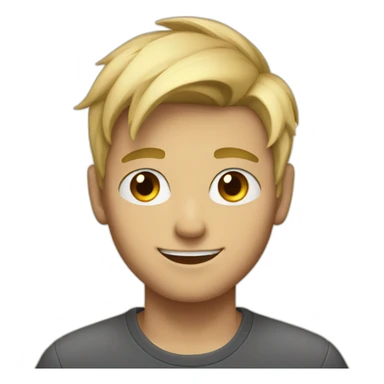 Blondie Boy wink sticker