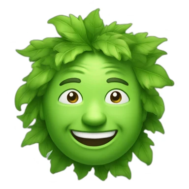 the joyful green man sticker