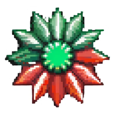 Star-shaped members badge with green to red gradient rays emanating from center sticker