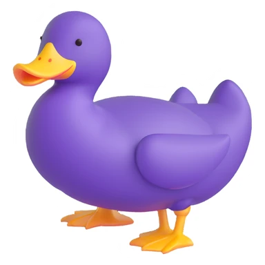 purple duck sticker