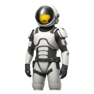 soldier spacesuit standing sticker