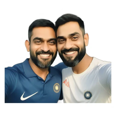 Ms dhoni with virat Kohli  sticker