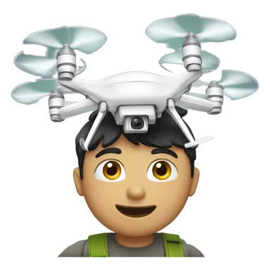 Chico con un drone sticker
