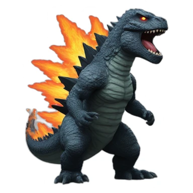 Godzilla atomic breath sticker