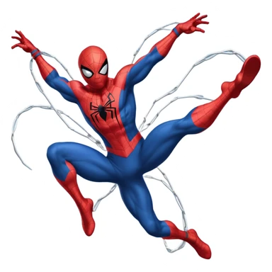 spiderman web slinging sticker