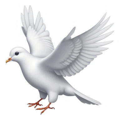 Pretty White Dove sticker