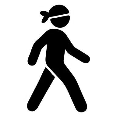 walking person in durag sticker