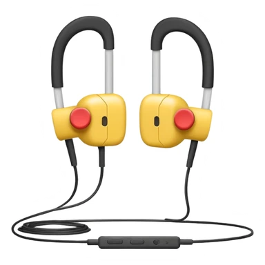 apple earphone white rough
 sticker