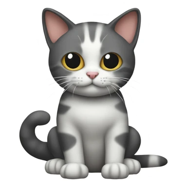 Un gato con un moño sticker