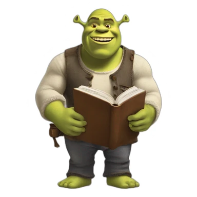 shrek holding the new york building code book sticker