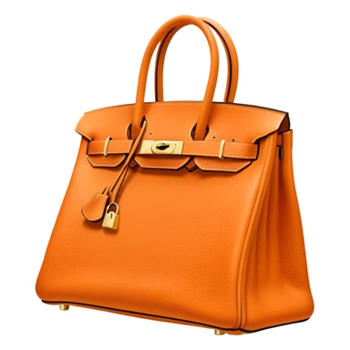 soft orange hermes birkin bag sticker
