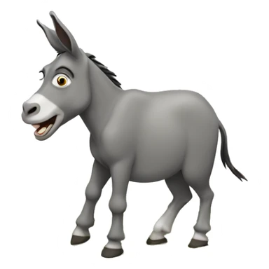 donkey braying sticker