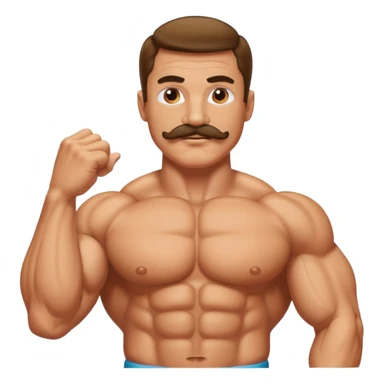 cbum mr olympia with mustache sticker