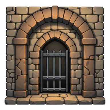 dungeon room in castle sticker