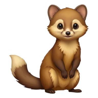 European pine marten sticker