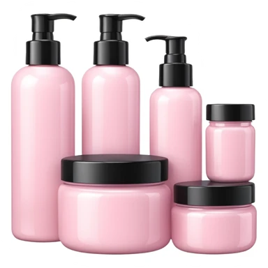 Light Pink skincare set sticker