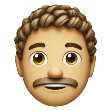 Emoji with a strick sticker