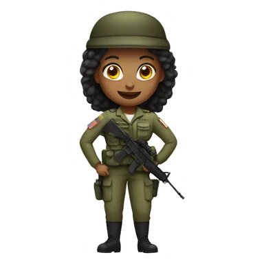 woman army sticker