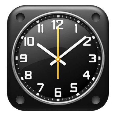 12:00 on the clock sticker