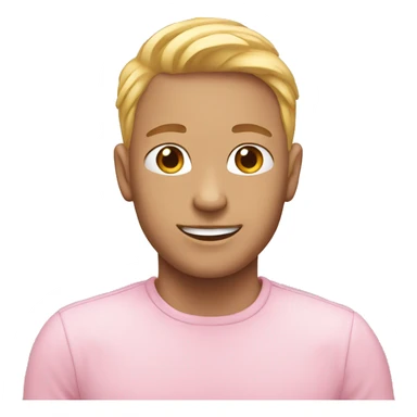 light pink hear sticker