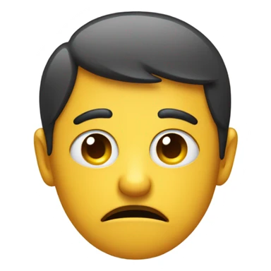 Sad regretful emoji sticker