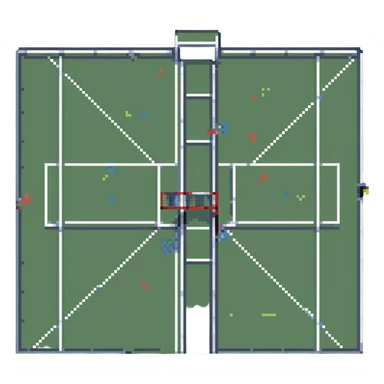 tennis court sticker