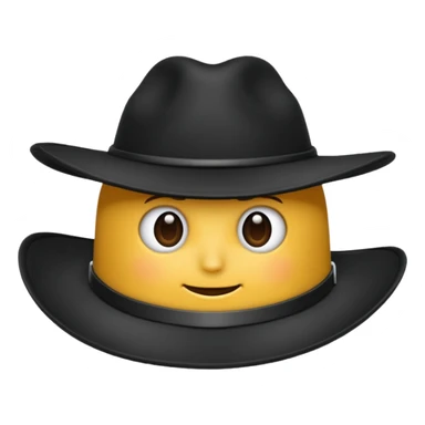 black hat sticker