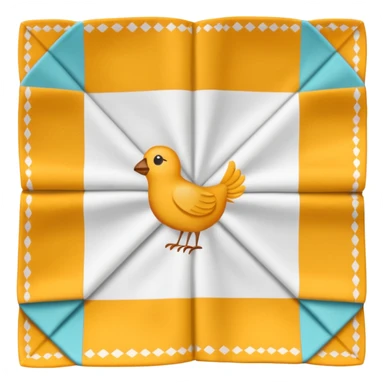 flapped patterned napkin sticker