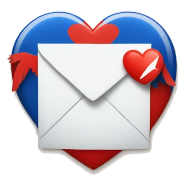 USPS heart with mail and eagle sticker