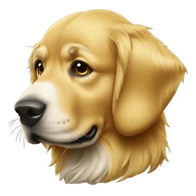 Golden retriever in Packers helmet sticker
