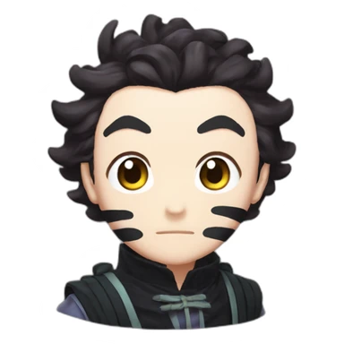 Tanjiro from demon slayer  sticker