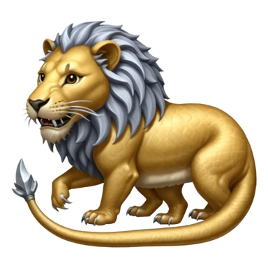Silver Elder Scrolls Online Lion eating its tail Ouroboro sticker
