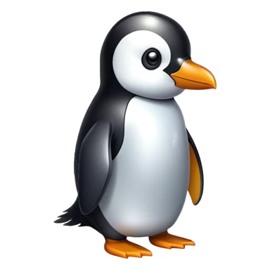 hazme un pinguino estilo crypto sticker