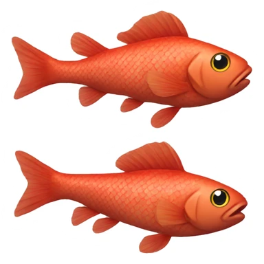 Red fish sticker