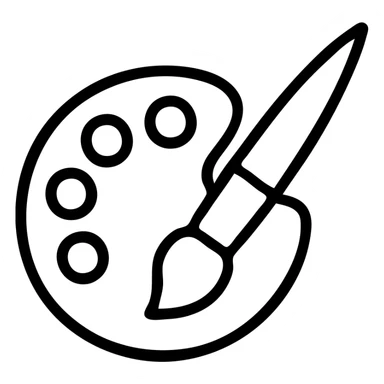 palette brush sticker