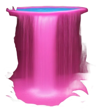 Hot Pink pool with a waterfall  sticker